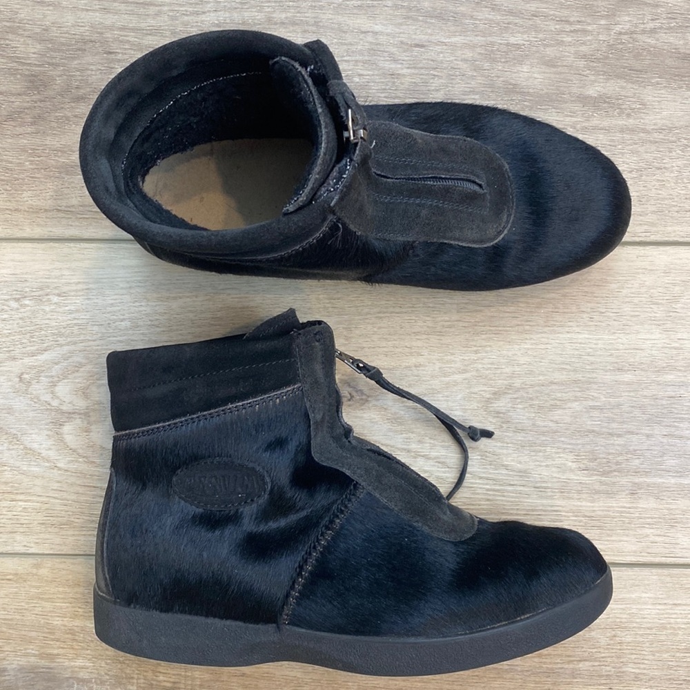 Vintage Tecnica Fur Ankle Boots‎